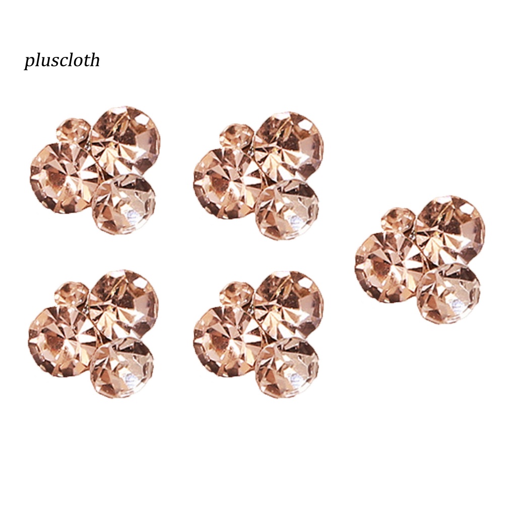 Bộ 5 Hạt Đá 3D Lấp Lánh Đính Móng Nghệ Thuật