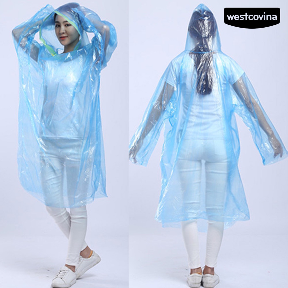 [COD]☁Set 5 Áo Mưa Có Mũ Trùm Dùng Một Lần Chống Nước Dùng Đi Bộ Đường Dài Ngoài Trời Unisex