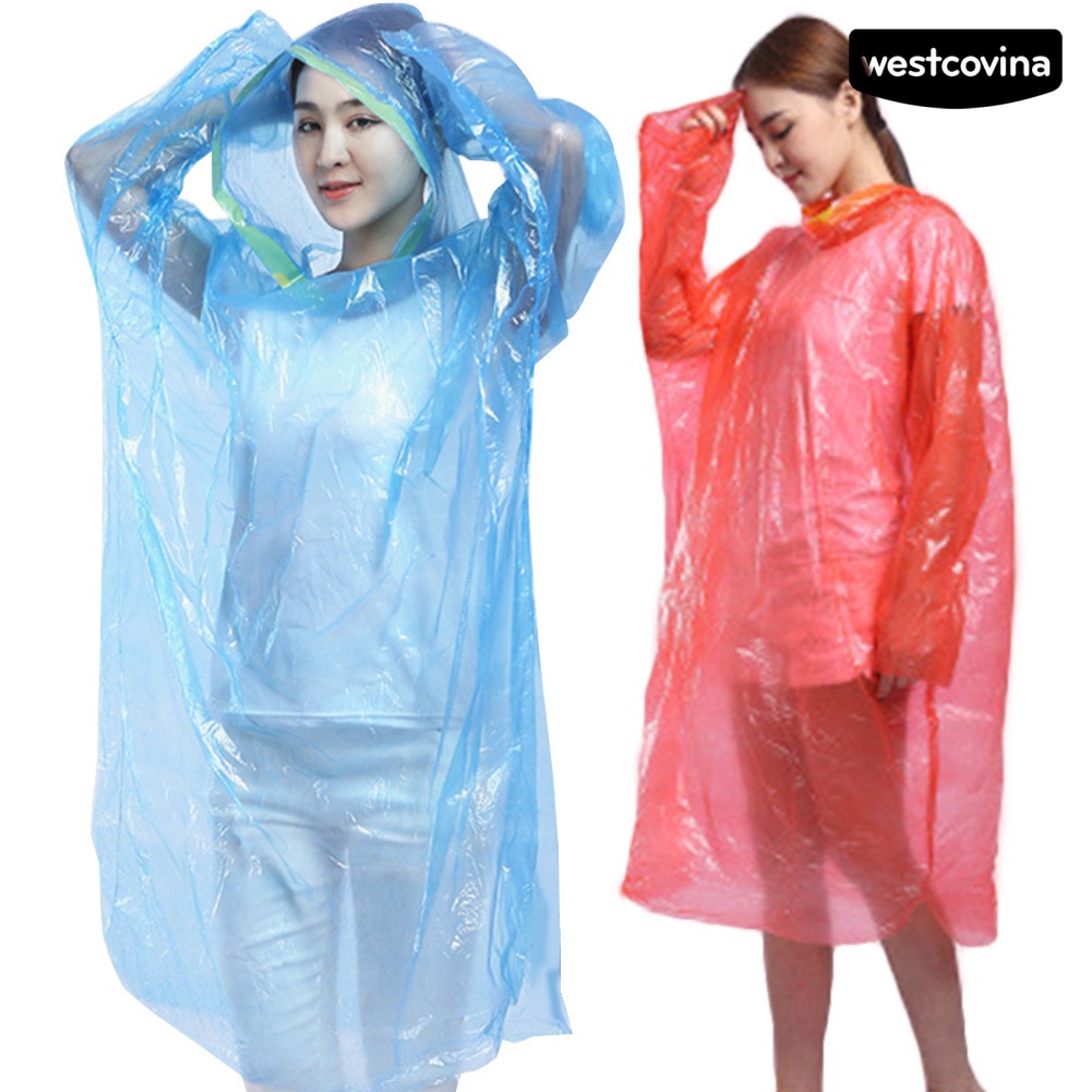 [COD]☁Set 5 Áo Mưa Có Mũ Trùm Dùng Một Lần Chống Nước Dùng Đi Bộ Đường Dài Ngoài Trời Unisex