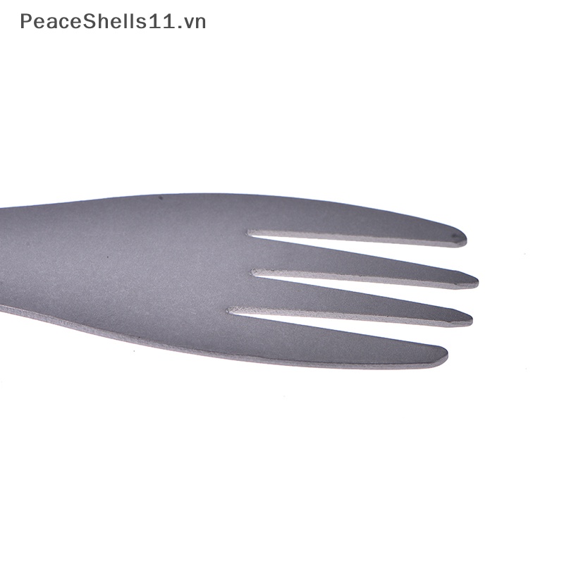 1 Muỗng Nĩa Titan Siêu Nhẹ Màu Bạc Dùng Cho Cắm Trại Ngoài Trời