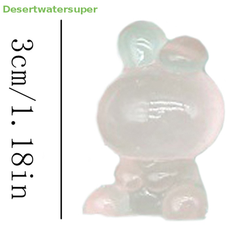 Bộ 5 Đồ trang trí Thỏ Hoạt Hình Bằng Nhựa Resin Trang Trí Xe Hơi