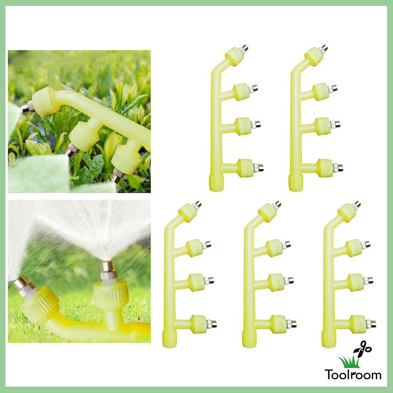 Bộ 5 Đầu Vòi Phun Nước Bằng Đồng Thau Cho Nông Nghiệp / Nhà Kính / Xe Hơi