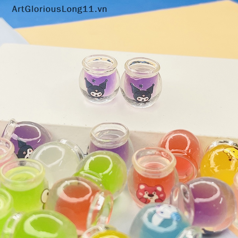 Set 5 Mô Hình Trăng Mật Mini Dạ Quang Trang Trí Xe Hơi DIY