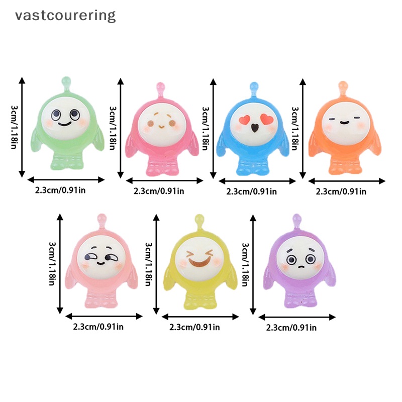 Bộ 5 Đồ trang trí Nhân Vật Hoạt Hình Bằng Nhựa Resin Phát Sáng Trang Trí Xe Hơi / Vườn Quà Tặng