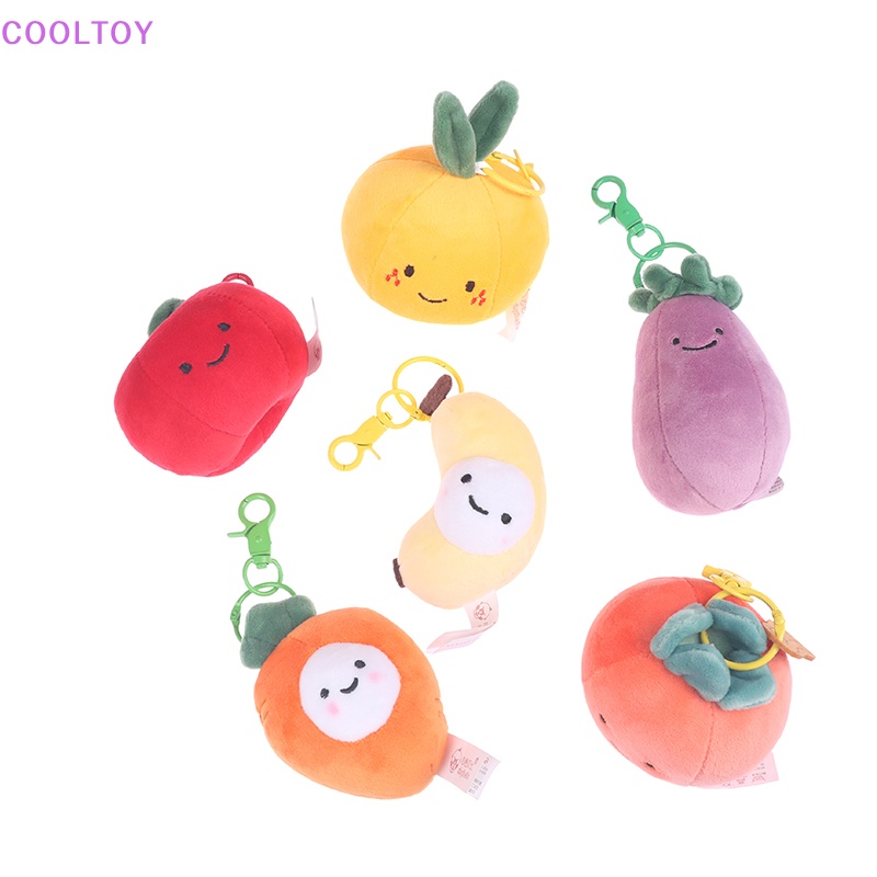 Móc Khóa Hình Trái Cây Hoạt Hình Nhồi Bông Đáng Yêu