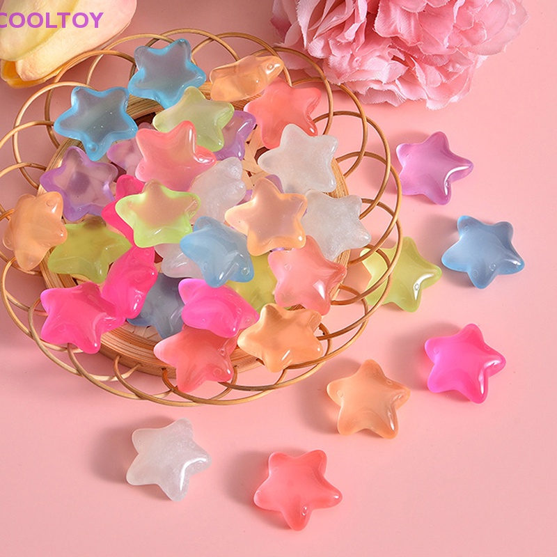 Set 3 Mô Hình Ngôi Sao Mini Bằng Nhựa Resin Dạ Quang Trang Trí Bảng Điều Khiển Xe Hơi / Nhà Cửa /