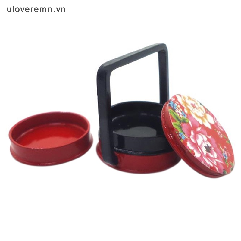 1 Set Hộp Cơm Trưa Nhỏ 3 Tầng Bằng Đồng 1: 12 Trang Trí Nhà Búp Bê