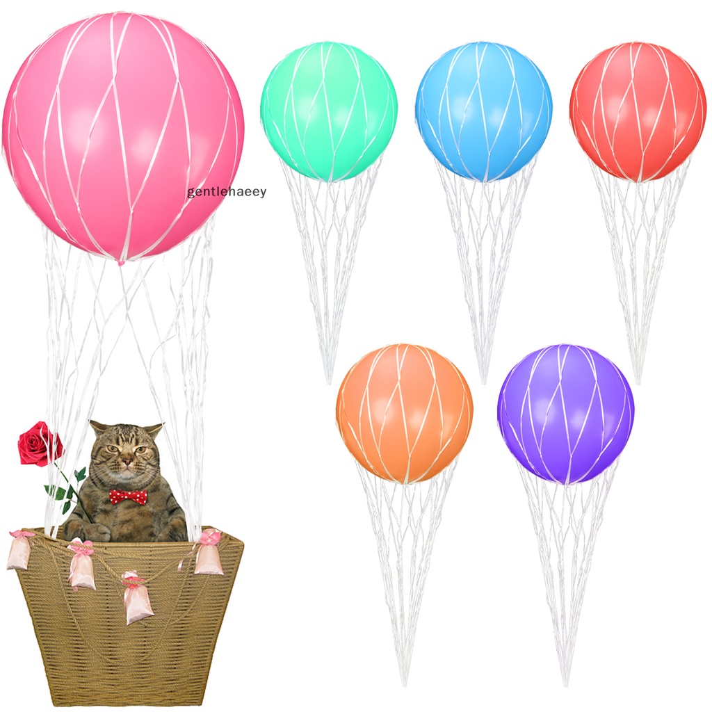 Set 6 Bong Bóng Dạng Lưới 36 '' Dùng Để Trang Trí Khinh Khí Cầu