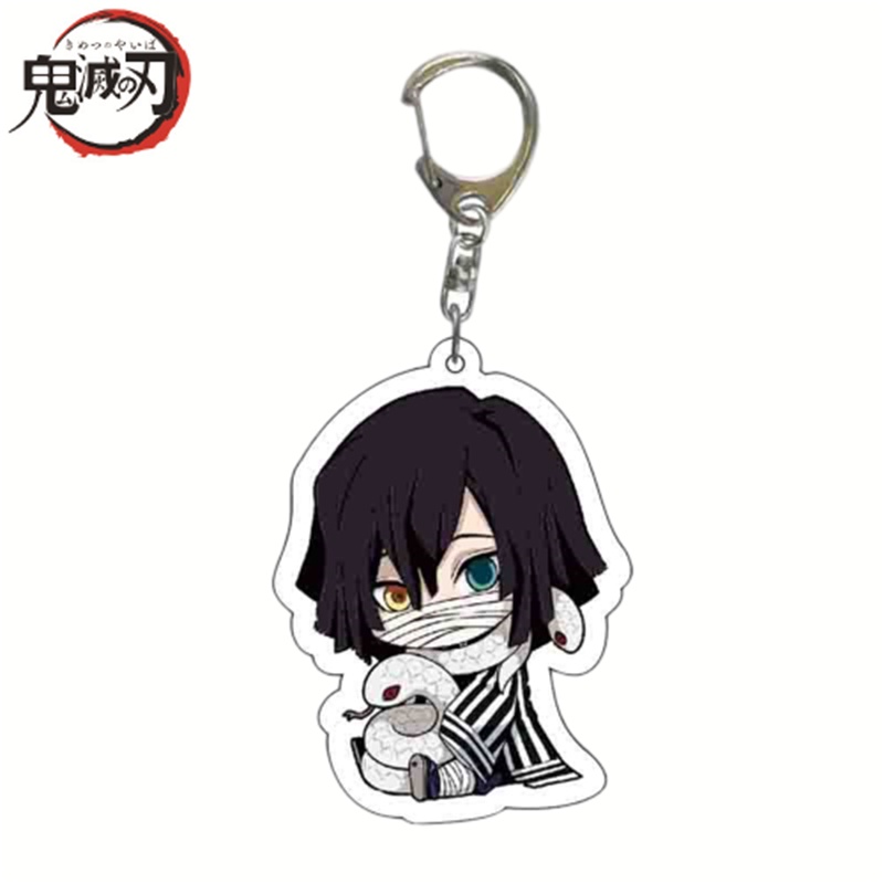 Móc Khóa Điện Thoại / Ví Cầm Tay Hai Mặt Họa Tiết Nhân Vật Hoạt Hình Demon Slayer Tanjiro Nhật Bản Thích Hợp Làm Quà Tặng