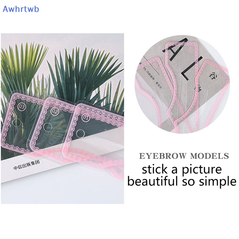 Set 3 Khuôn Hỗ Trợ Vẽ Lông Mày Tiện Dụng Chất Lượng Cao Mới