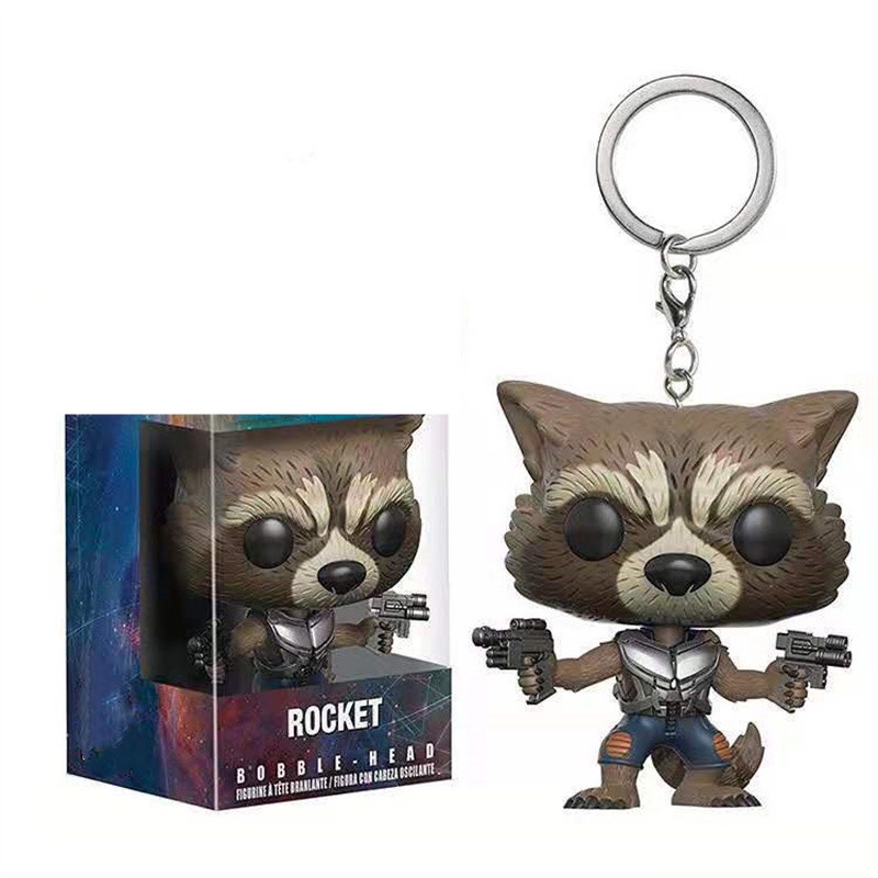 Móc Khóa Hình Nhân Vật Groot Raccoon Phim Guardians of the Galaxy