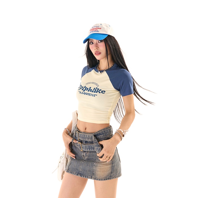 GD1 Áo phông áo croptop áo baby tee American Vintage 2023 New Style MA2204