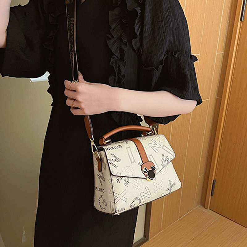 Túi Đeo Chéo Hình Vuông Cỡ Nhỏ Thiết Kế Thời Trang Dễ Thương Cho Nữ