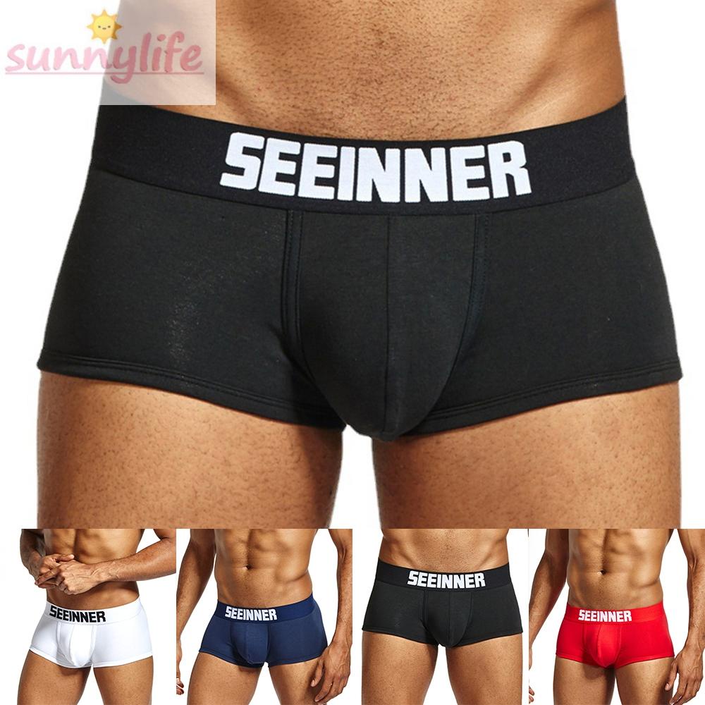 Quần Lót Cotton Thấm Hút Mồ Hôi Thoáng Khí Thoải Mái Cho Nam Size M-2XL