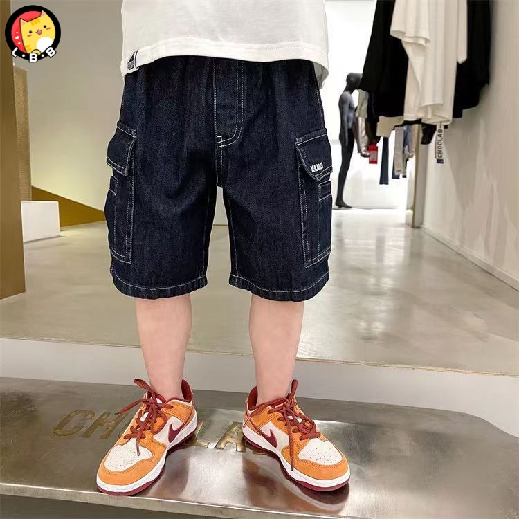 Quần Short Denim Phong Cách Thời Trang Mùa Hè Mới Cho Bé Trai 3-5 - 8-10 - 12-13 Tuổi