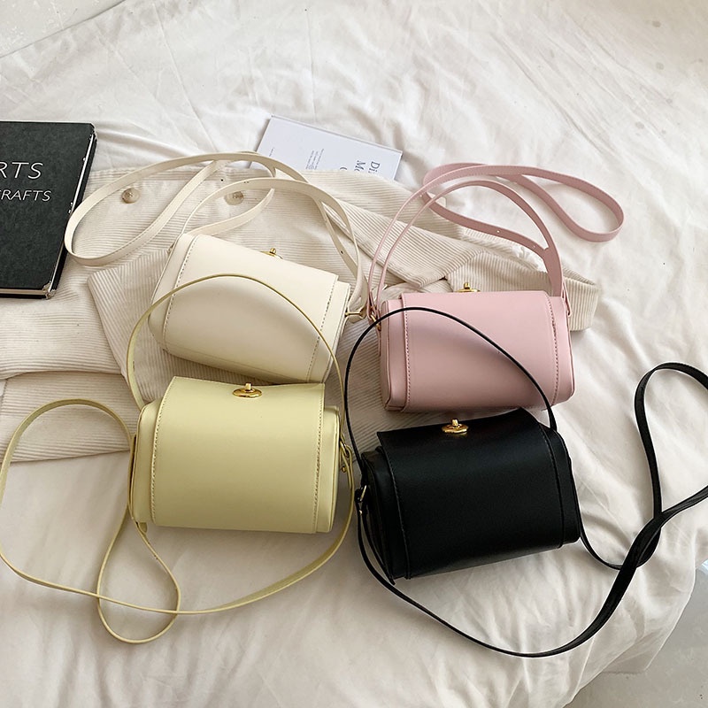 Túi Hộp Vuông Nhỏ Đeo Chéo Vai Phong Cách retro Hàn Quốc