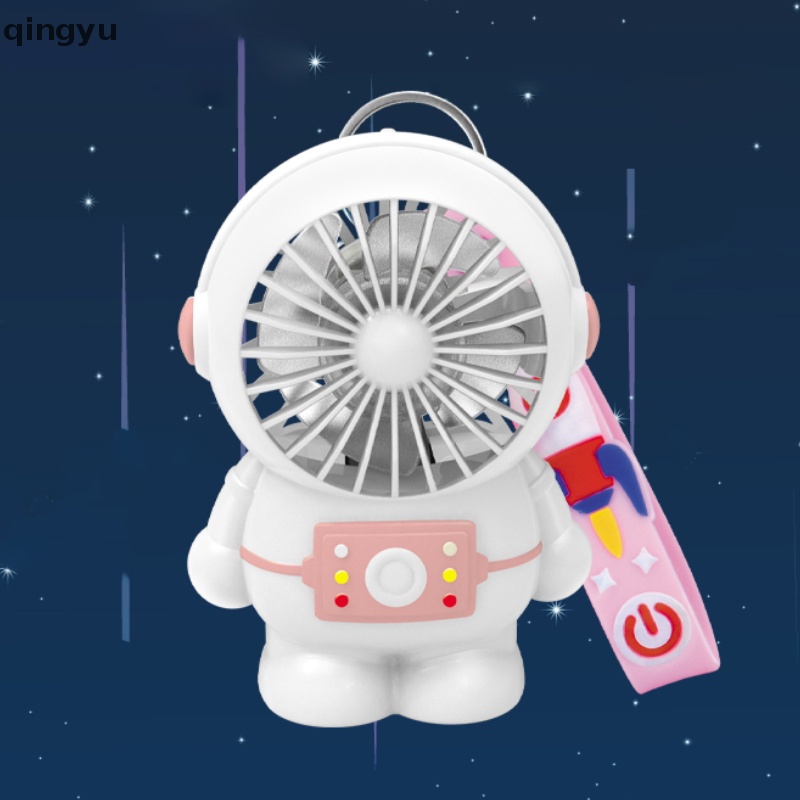 1 Quạt Mini Cầm Tay Sạc USB Hình Phi Hành Gia Hoạt Hình Có Thể Điều Chỉnh