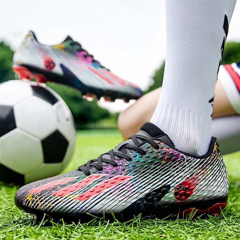 Messi FG Soccer Boots low cut Thanh niên thể thao ngoài trời giày bóng đá Giày bóng đá trò chơi chống va đập chất lượng cao Kích thước: 34-45