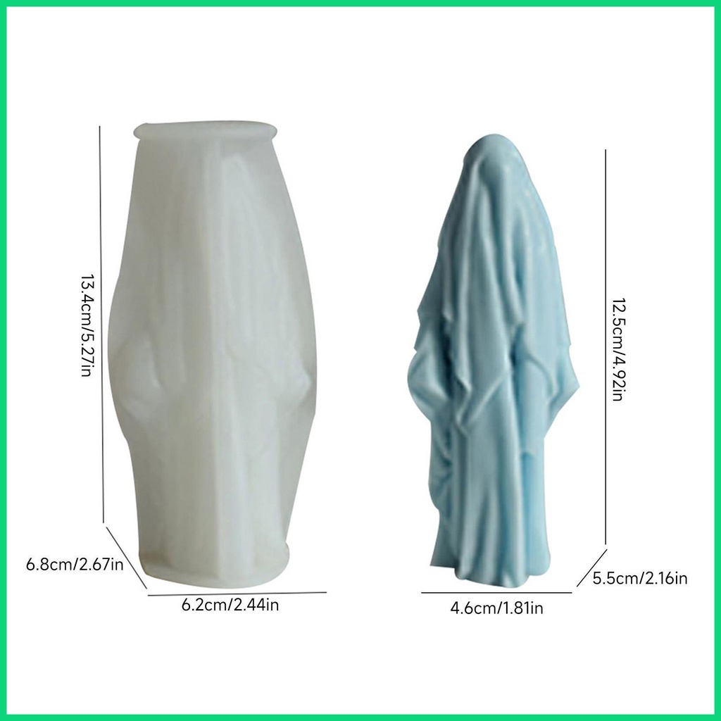 Khuôn Silicone Tạo Hình Làm Nến / Xà Phòng Hình Vô Diện 3D DIY