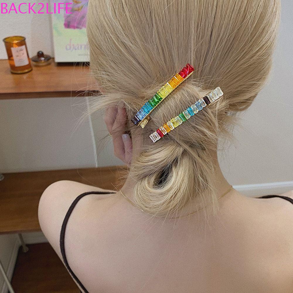 Kẹp Tóc Mỏ Vịt Một Đường Đơn Giản Ngọt Ngào Phong Cách Hàn Quốc Dành Cho Nữ Back2Lilife