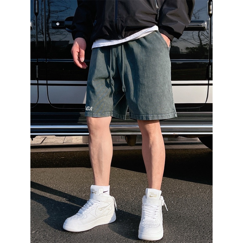 Quần Short In Họa Tiết Phong Cách retro