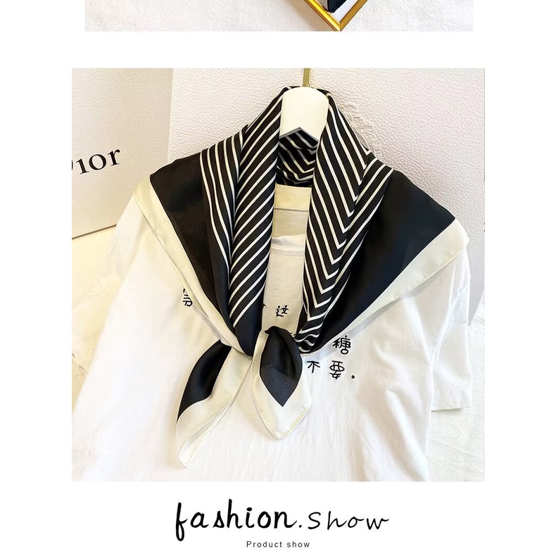 Khăn Lụa Satin Vuông 70x70cm Làm Phụ Kiện Trang Điểm Đa Năng