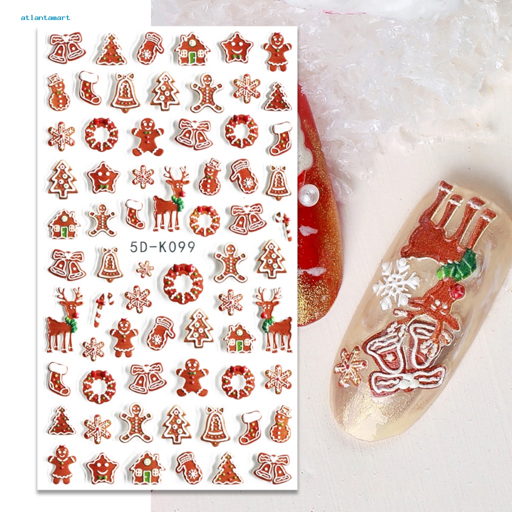 Túi Đựng Đồ Dùng Cao Cấp Tiện Dụng| Miếng Dán Trang Trí Móng Tay 5D DIY Hình Ông Già Noel Và Bông Tuyết