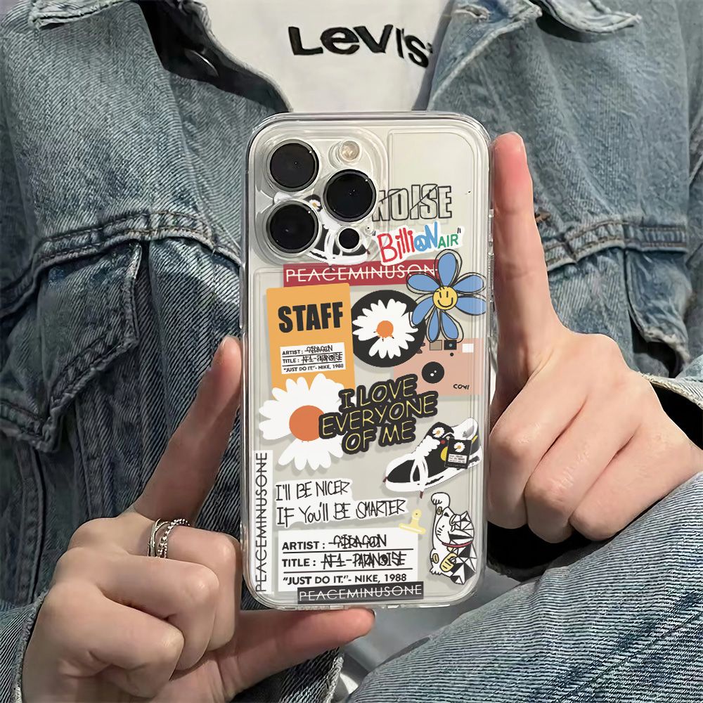 ✅Ốp Điện Thoại Mềm Chống Sốc Họa Tiết Hoa Cúc Đơn Giản Cho Iphone 12 Note 1113Max6In78 14pro plus