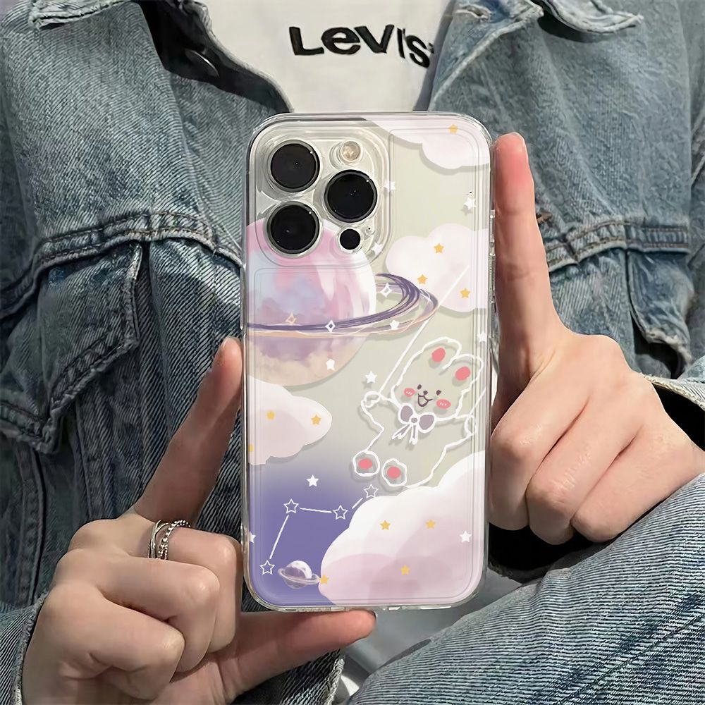 ✅Ốp Điện Thoại Mềm Chống Sốc In Hình Thỏ Cho Iphone 78max 14pro 1113 6Iniphone12 78max