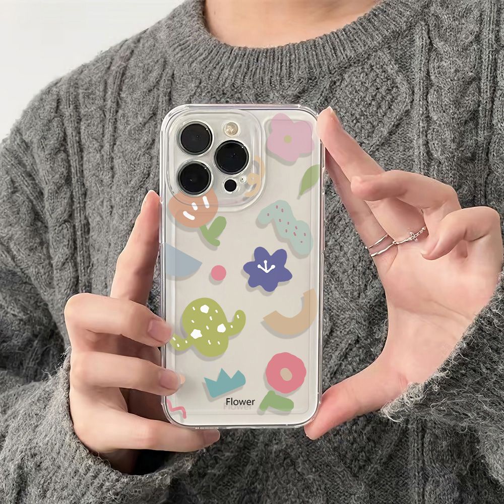 ✅Ốp Điện Thoại Mềm Chống Sốc Họa Tiết Hoa Nhiều Màu Sắc Cho Apple Iphone 13 78plus 14promax 6Iniphone12 11 SXOD