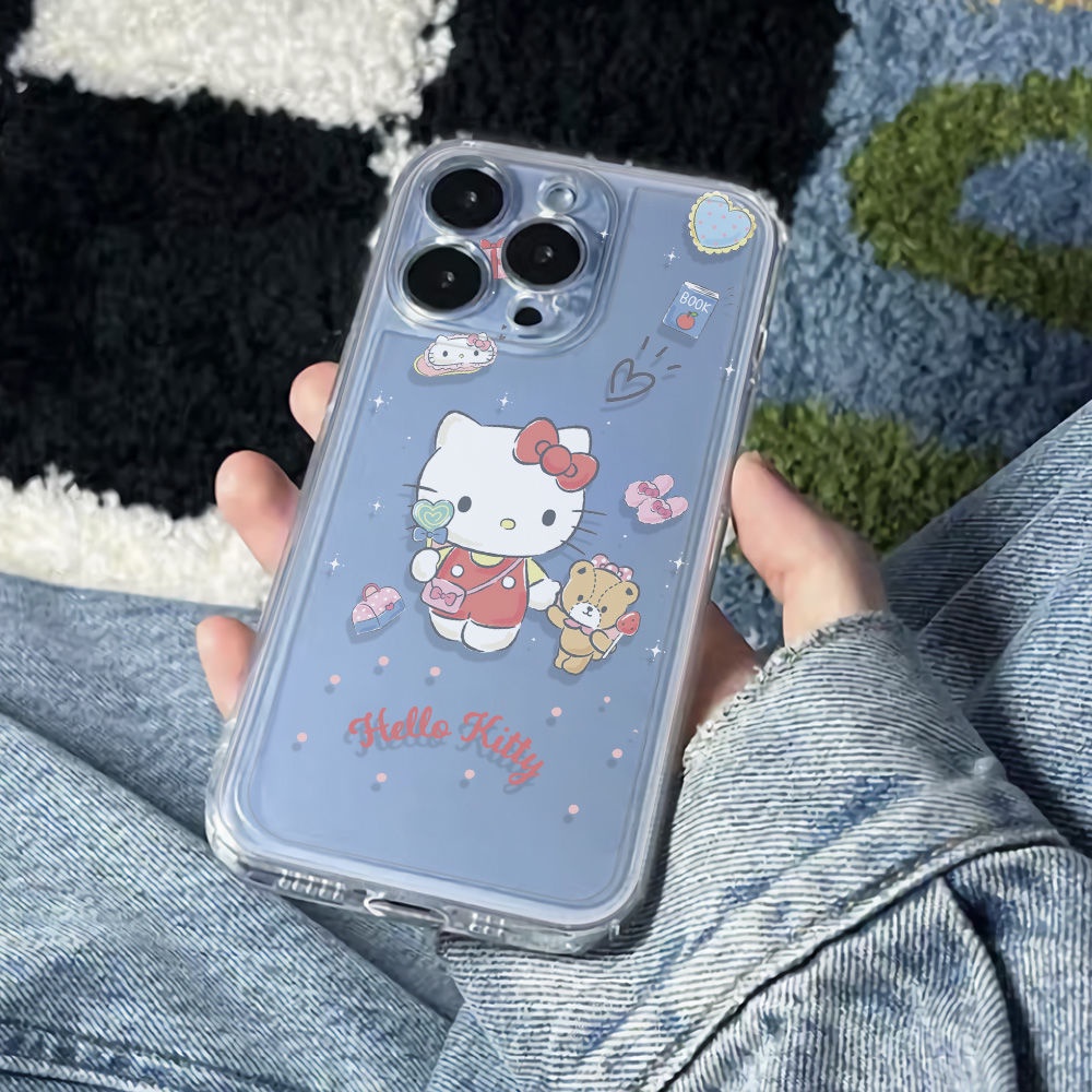 ✅Ốp Điện Thoại Dẻo Họa Tiết Hoạt Hình Gấu / Mèo Dễ Thương Chống Sốc Cho Iphone11 6In max13iPhone1214pro plus11 78 Vm