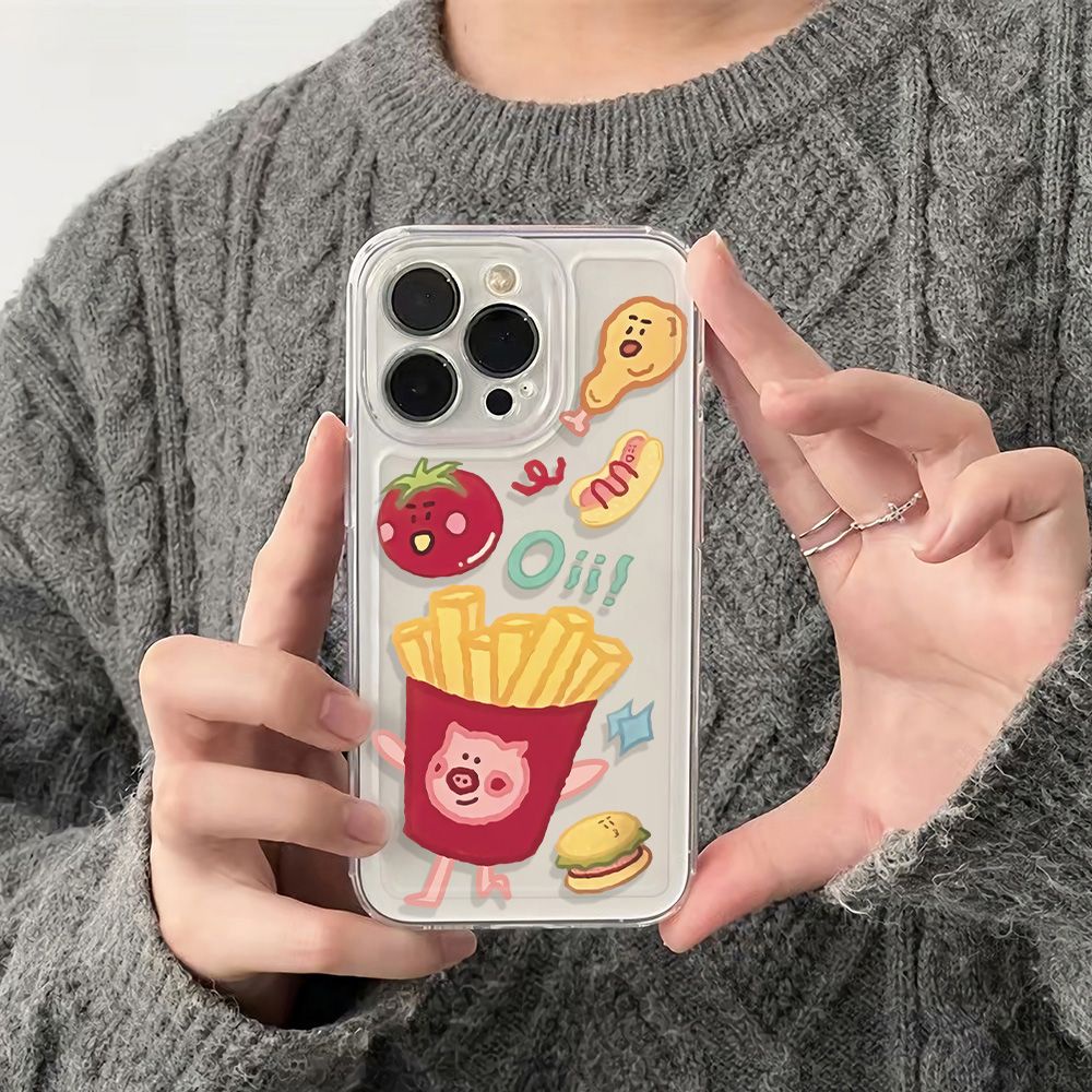 ✅Ốp Điện Thoại Mềm Chống Sốc In Hình Heo Dễ Thương Cho Iphone 11 max 14Pro 12 6In78 13 XI0L