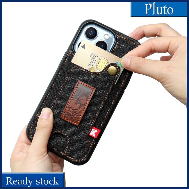 Ốp Điện Thoại Kiểu Ví Tiền Có Ngăn Thẻ Cho Iphone13 Pro / Iphone14