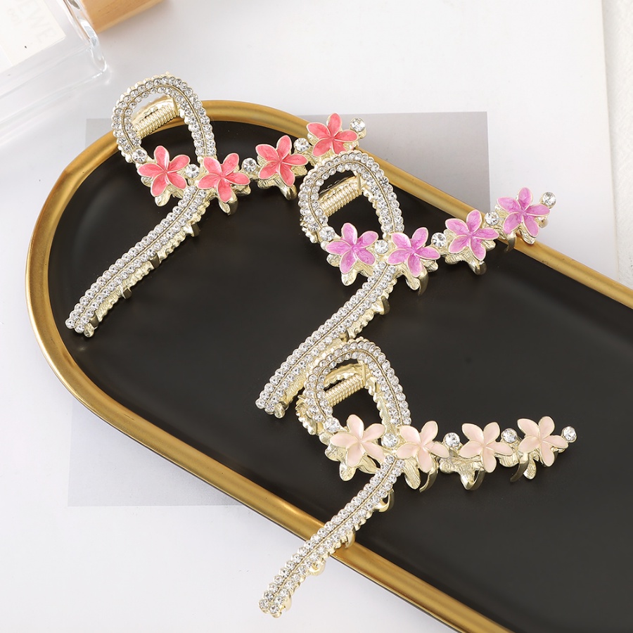 Kẹp Tóc Đuôi Ngựa Đính Đá &amp; Ngọc Trai Bằng Hợp Kim