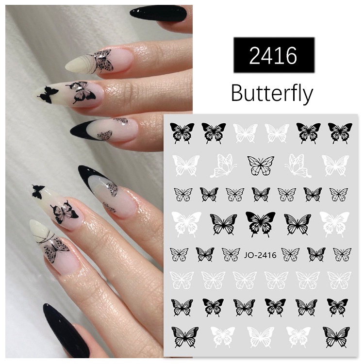 Sticker bướm trang trí móng, phụ kiện nail