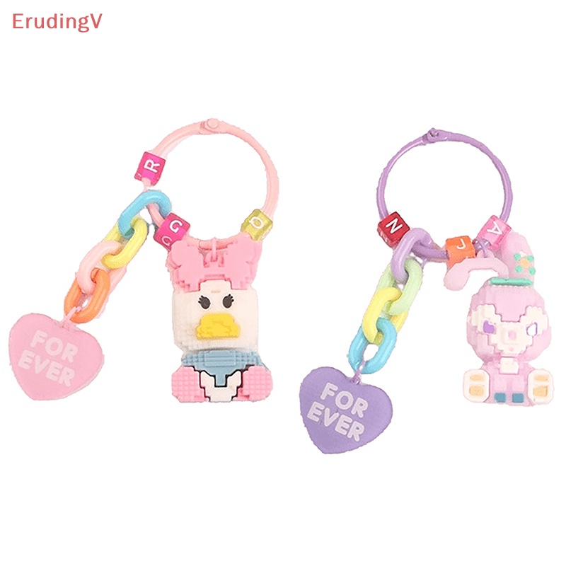 [ErudingV] Móc Khóa Khối Lập Phương StellaLou Thỏ Vịt Daisy Hoạt Hình Trang Trí Ba Lô Ô Tô [Mới]