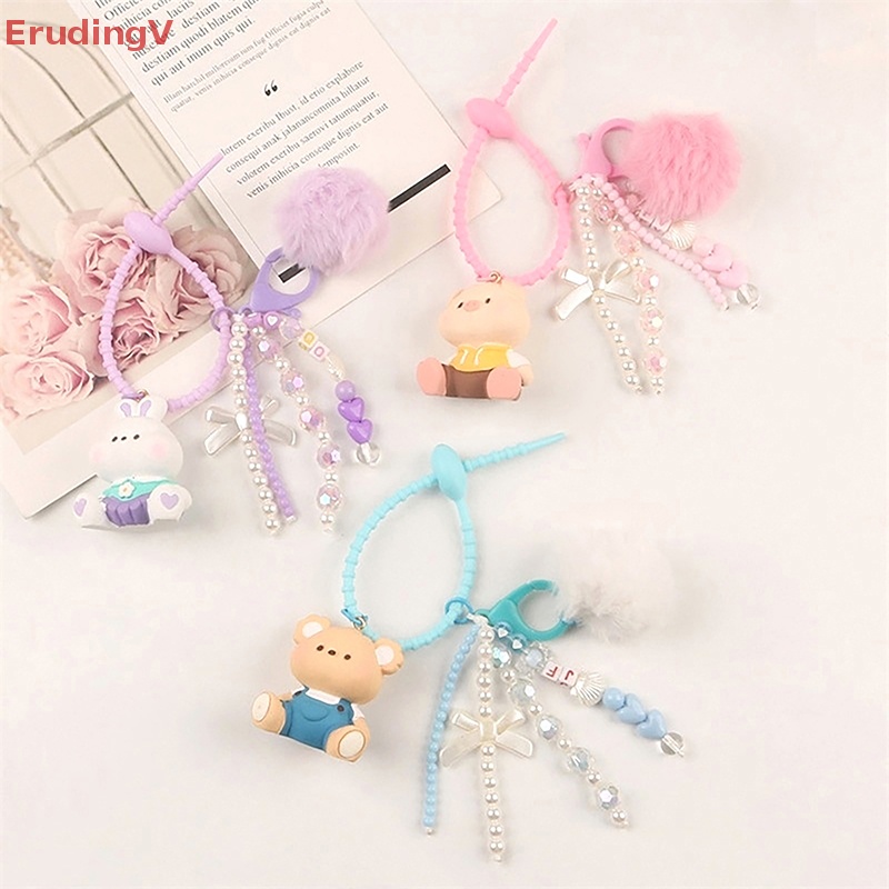 [ErudingV] Móc Khóa Trang Trí Ba Lô / Túi Xách Hình Động Vật / Thỏ / Gấu Hoạt Hình Dễ Thương