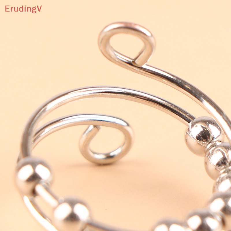 [ErudingV] Nhẫn Xoay Tự Do Giảm Căng Thẳng Đính Hạt Phong Cách Bohemian