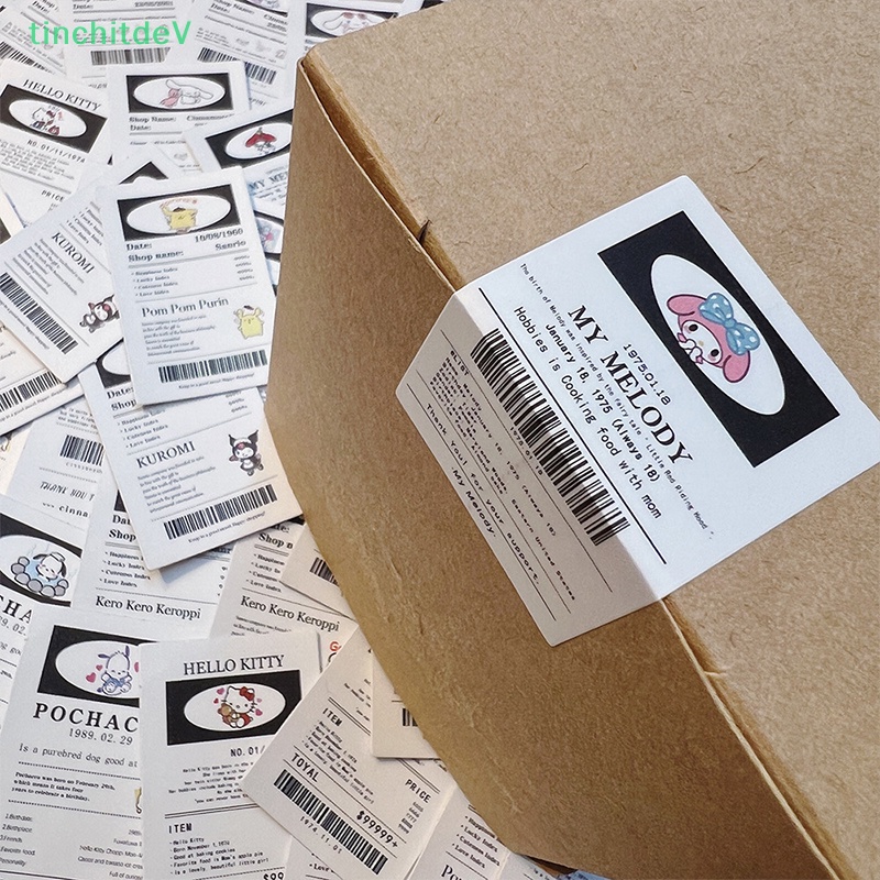 Bộ 65 Miếng Dán Trang Trí Sổ Tay Chống Thấm Nước Hình Vé Máy Bay Hoạt Hình Dễ Thương DIY