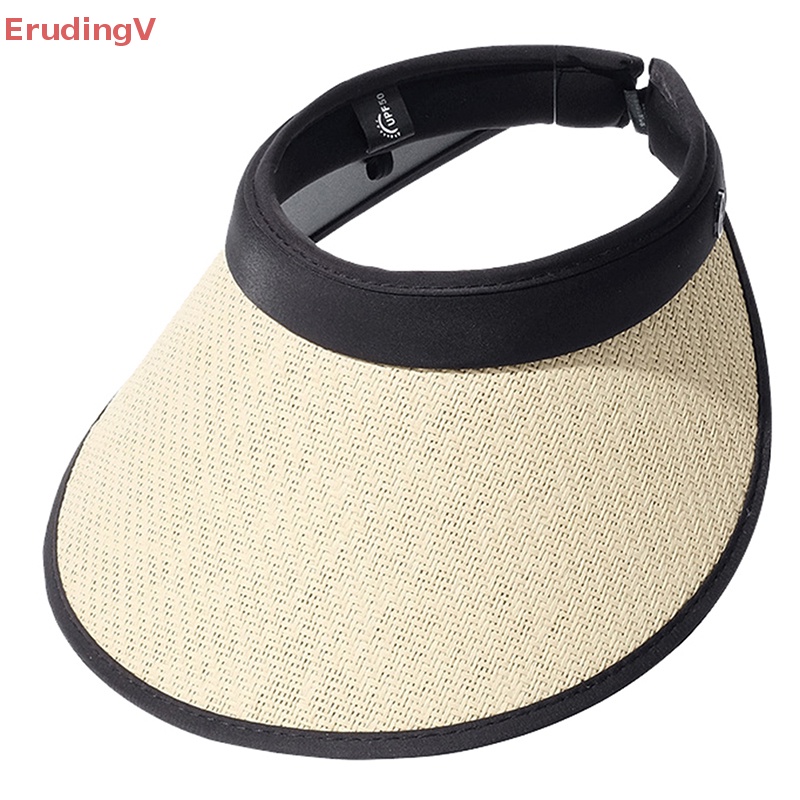 1 Mũ Rơm Chống Nắng Hở Chóp Gấp Gọn Được Hợp Thời Trang Đi Biển