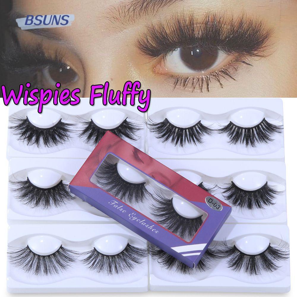 1 Cặp Lông Mi Giả BSUNS SKONHED 8D Trang Điểm Làm Đẹp