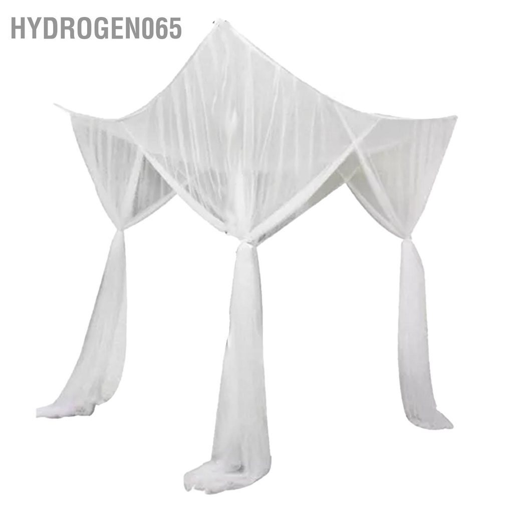 Hydrogen065 Tán giường vuông Polyester Bảo vệ hiệu quả 4 góc bền cho nhà trắng