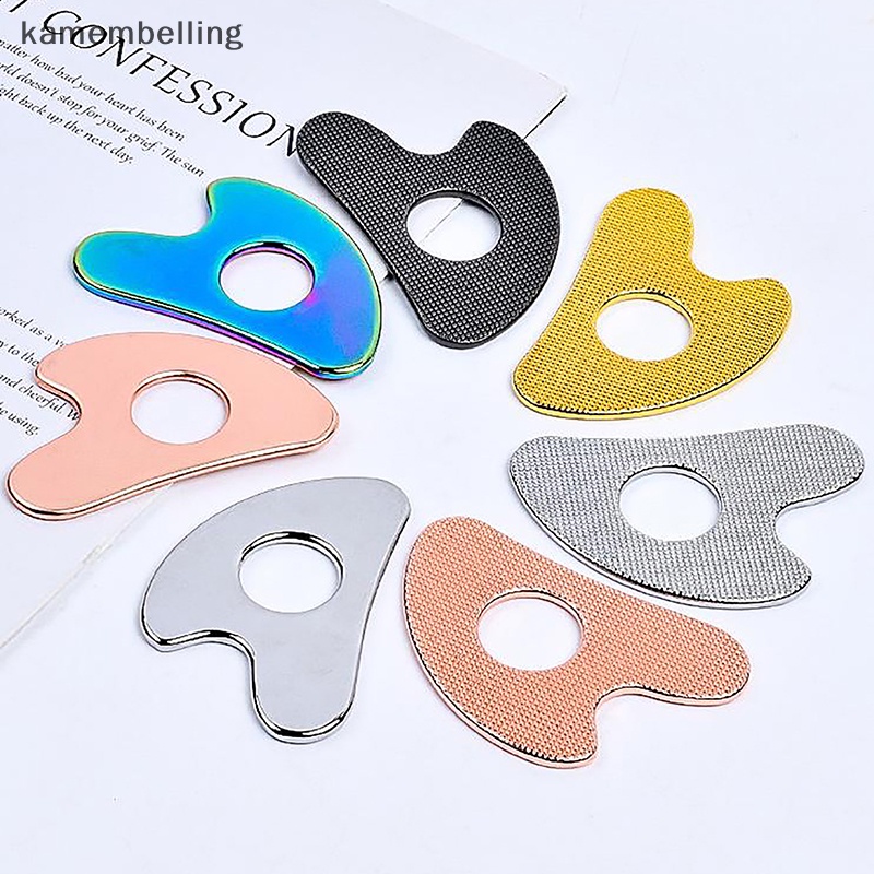 Dụng Cụ Mát Xa Gua Sha Bằng Kim Loại Tiện Dụng Cho SPA EN