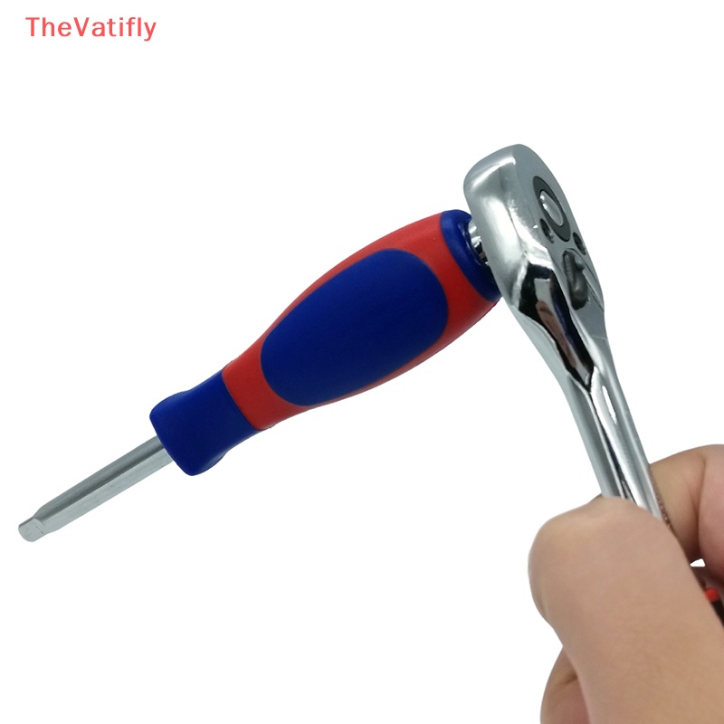 Chìa Vặn Đai Ốc Hình Vuông Nhỏ 1 / 4 Inch 6.3mm Có Lỗ Đuôi Tay Cầm Xoay Đa Năng