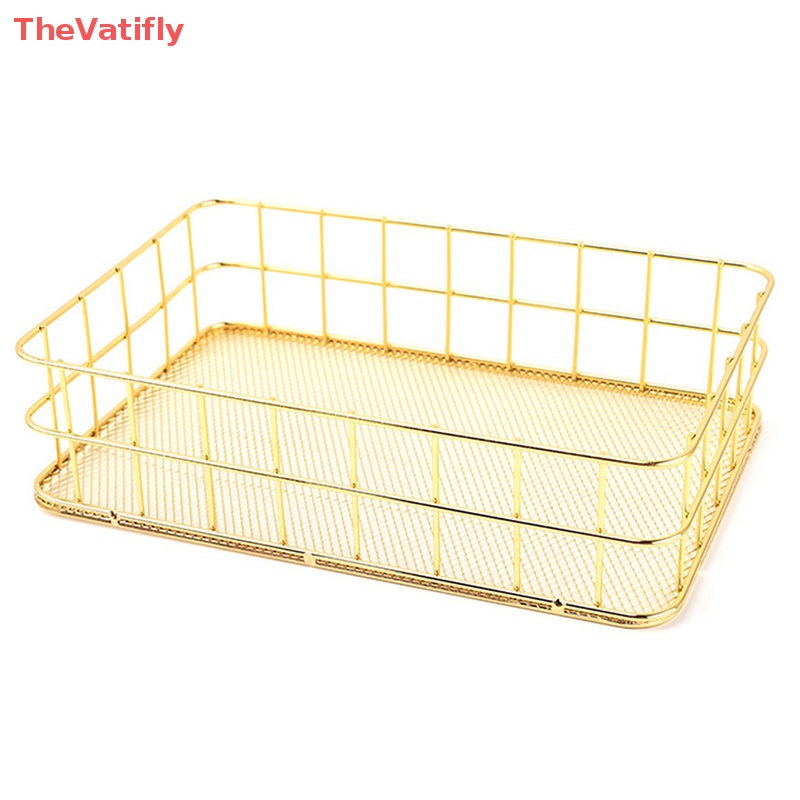 Giá Đỡ Bút / Cọ Trang Điểm Bằng Sắt Màu Vàng Kim Phong Cách Bắc Âu Tiện Dụng Cho Văn Phòng