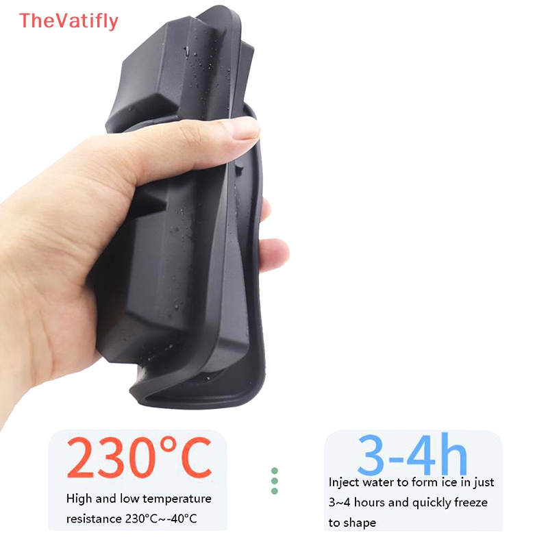 Khuôn Silicone Làm Đá Viên 3 Lỗ Hình Tròn Và Vuông Có Thể Tái Sử Dụng