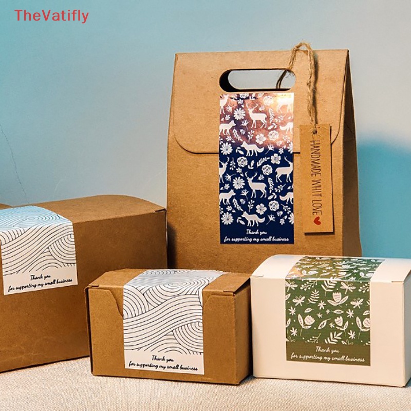 Bộ 50 Miếng Dán 5 * 10cm In Chữ Thank You Trang Trí Hộp Quà