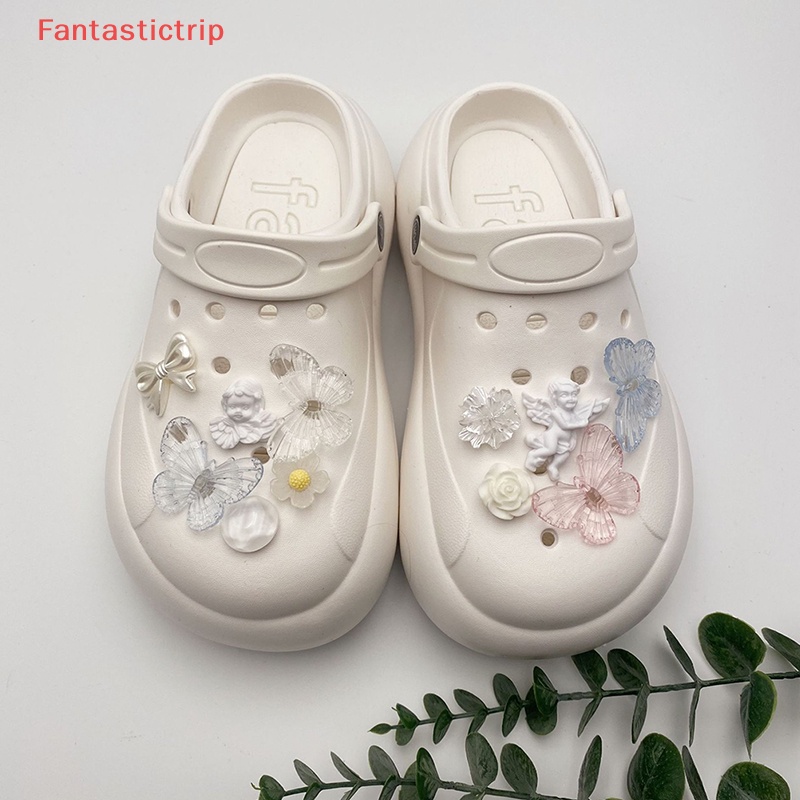 [Fantastictrip] Phụ Kiện Lỗ Giày Có Thể Tháo Rời Hình Thiên Thần Tối Diy Mới