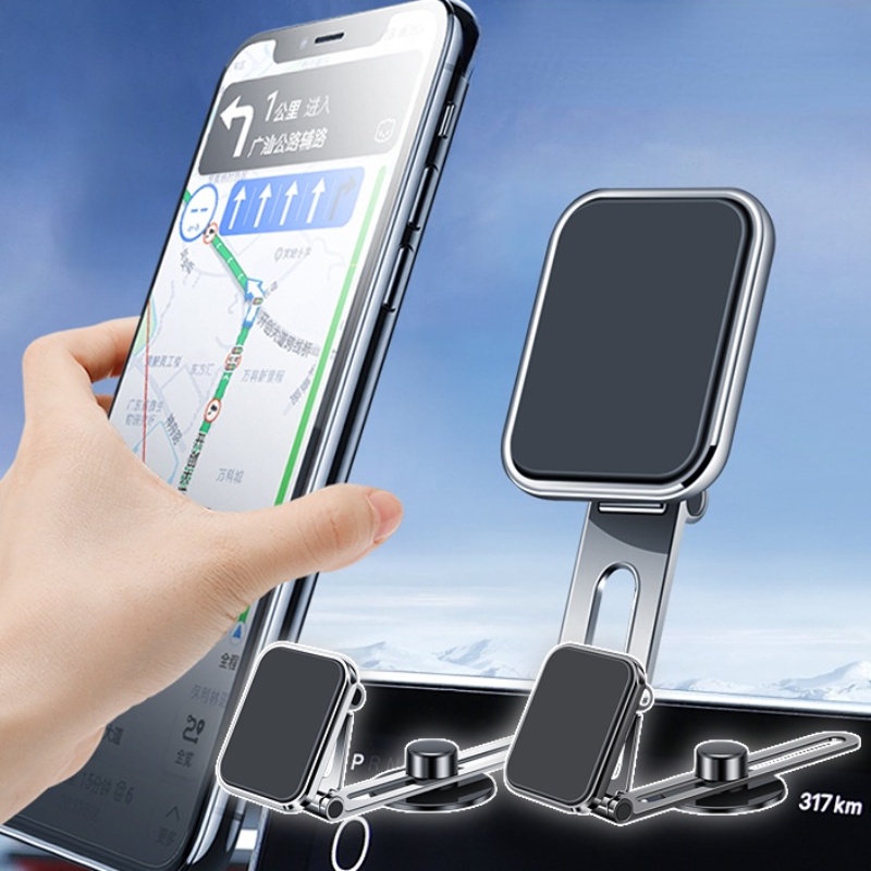 Giá Đỡ Điện Thoại / Thiết Bị Định Vị GPS Chống Sốc Có Thể Gấp Gọn Tiện Dụng Cho Xe Hơi