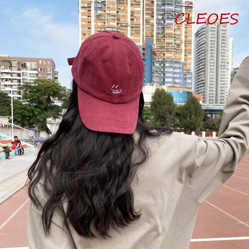 Mũ Lưỡi Trai Thể Thao Họa Tiết Chữ CLEOES Thời Trang Mùa Hè Hàn Quốc Cho Nam Và Nữ